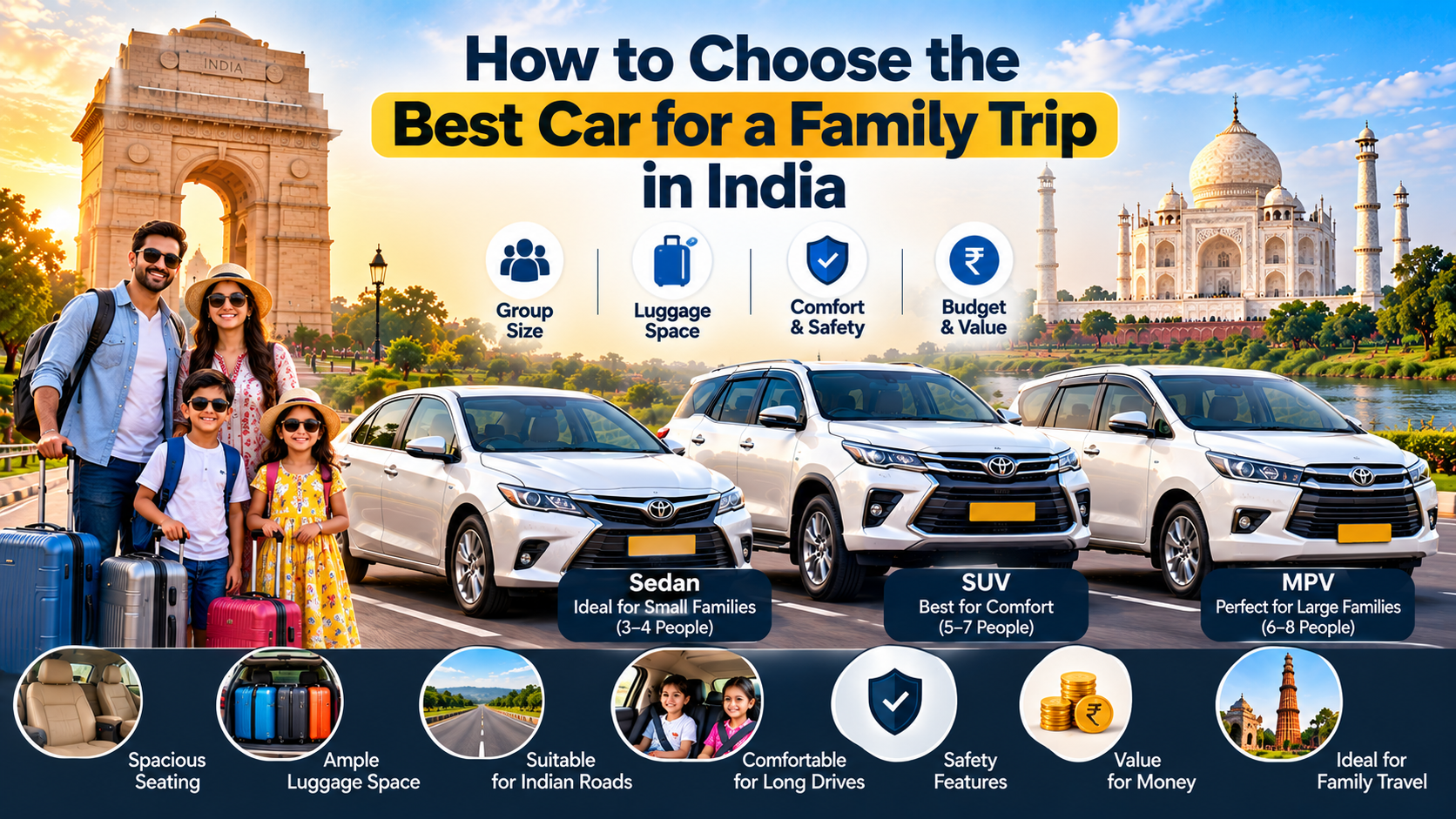 How to Choose the Best Car for a Family Trip in India